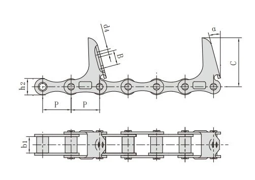 13ZGS38 combine harvester chain and accessories