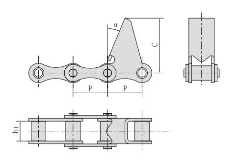 14ZGS38 combine harvester chain and accessories